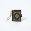porte clés musulman, mini arche islamique, livres coran, papier véritable, peut lire le sac, pendentif, bijoux religieux, cadeau, ornement souvenir