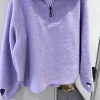 sweat à capuche pour femmes, manteaux amples avec fermeture éclair, solide, polyvalent, mode coréenne, conçu, vêtements d'extérieur doux, haute rue, harajuku, confortable et tendre