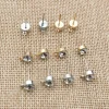 50 pièces 4/5/6mm strass broche boucle d&rsquo;oreille résultats broches de base bouchons connecteur pour bricolage bijoux fabrication accessoires fournitures