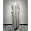 abaya musulman femmes eid jalabiya dubaï turquie caftan robe arabe islam vêtements robe de soirée ramadan abayas caftan marocain djellaba