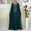 abaya musulmane de dubaï pour femmes, robe islamique de haute qualité, turquie, vêtements pour femmes, manches longues, ample, africaine, avec écharpe, nouvelle collection 2025