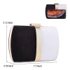petite pochette de mariage noire et blanche pour femme, sac de soirée, sac à bandoulière, sac à main pour patients de mariage, cocktail, pochette de rh