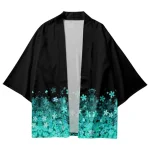 Kimono Yukata imprimé floral pour hommes et femmes, Cardigan, chemisier ample, Haori, vêtements Anime asiatiques, chemise Kimono japonaise Harajuku
