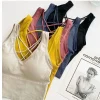 soutien gorge de sport dos croisé pour femme, haut push up sexy, respirant, athlétique, course à pied, gym, nouvelle collection