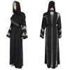 abaya noir dubaï turquie robe hijab musulmane 2025 caftan marocain arabe vêtements islamiques kimono robe femme musulmane djellaba