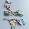 deux pièces femmes floral 2025 push up à bretelles volants bandeau bikini ensemble maillot de bain maillots de bain maillot de bain maillots de bain biquini