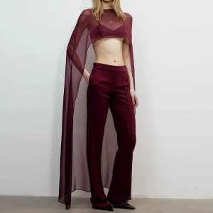 Femmes en mousseline de soie châle Cape élégante mode maille pure Poncho haut Capelets pour robe de soirée châle enveloppes couvrir fête de mariage