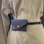 Sacs de taille pour femmes, nouvelle mode, sac pour cartes de visite, sac de rangement Compact et Portable, sac de ceinture en cuir souple