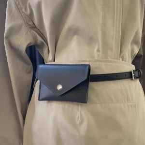 Sacs de taille pour femmes, nouvelle mode, sac pour cartes de visite, sac de rangement Compact et Portable, sac de ceinture en cuir souple