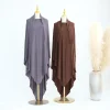 jersey coton khimar femmes musulmanes longue hijab écharpe eid djellaba ramadan islam vêtements prière vêtement burqa niqab abaya robe nouveau