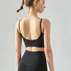 Haut de soutien-gorge de sport pour femmes, push up, rembourré fixe, hauts push-up, gilet de fitness, course à pied, soutien-gorge de gymnastique, yoga, sous-vêtements de sport respirants