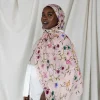 1 pièces ramadan hijab pour femmes imprimé léopard bohème aquarelle doux musulman hijabs floral respirant châle wrap écharpe foulard