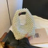 pochette de soirée de luxe perlée pour femmes, sac à main de fête de mariage, sac de téléphone de styliste, sac argenté pour femmes, nouvelle collection 2025