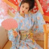 kimono japonais traditionnel imprimé floral, style japonais, robe kimono asiatique sakura pour fille, élégante, nouvelle collection