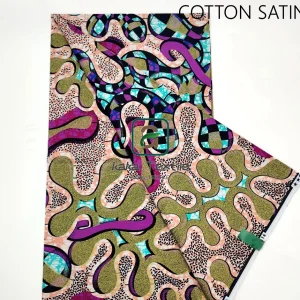 Nouveau Super paillettes Grand doré cire tissu coton Ankara or cire Flash or impression Batik bonne qualité Colis africain cire tissu