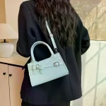 Sac à bandoulière élégant avec nœud Simple, couleur unie, sac à main de banlieue, fourre-tout Vintage de grande capacité pour femmes