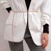 Ceinture de chaîne de taille pour femmes, ceinture en métal or/argent pour robes et chemises, accessoire de vêtements pour dames Ceinture de chaîne de taille pour femmes, ceinture en métal or/argent pour robes et chemises, accessoire de vêtements pour dames