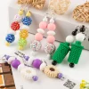 20 ~ 100 paires de boucles d'oreilles perlées faites à la main, pendentif d'oreille, breloque, accessoire de bijoux pour femmes, bricolage, pendentif d'oreille, artisanat