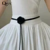 bohemian floral waist rope for women white belt with small charming style charming style high end dress waisto