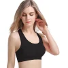soutien gorge de sport respirant pour femmes, absorbe la sueur, résistant aux chocs, rembourré, pour gymnastique, course à pied, fitness, double couche, sans couture, yoga, sous vêtements