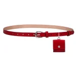 Ins Style coréen femmes taille sac PU rouge ceinture taille sac couleur unie sac à main femmes ceinture sac en plein air