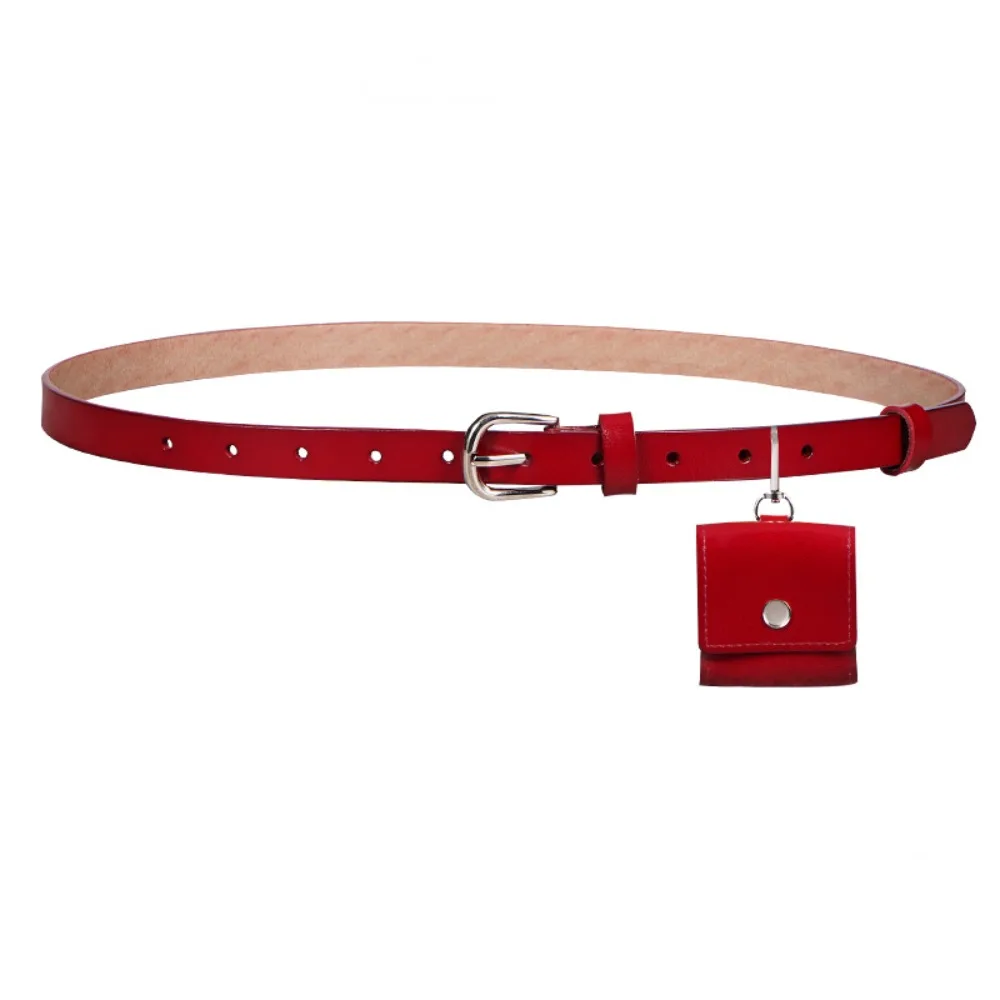 Ins Style coréen femmes taille sac PU rouge ceinture taille sac couleur unie sac à main femmes ceinture sac en plein air
