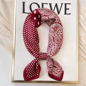 Nouveau foulard en soie foulard carré en soie pour femmes, sac à main de luxe pour femmes, foulard en soie de styliste SJ01