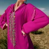 Eid Djellaba luxe dubaï Abaya diamant caftan femmes musulman Robe à capuche Ramadan turquie caftan Kebaya Caftan Marocain Femme Robe