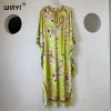 winyi haute qualité robes musulmanes pour femme robe maxi imprimé fleuri caftan abaya dubaï luxe été bohème robe de soirée