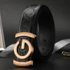 ceinture pour hommes ceinture à la mode pour hommes lettre g boucle marque de luxe ceinture mâle patron style d'affaires