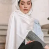 Écharpe hijab en satin froissé pour femme, bandana de luxe, bande de sauna, hijabs, châles unis, Écharpe arabe, nouvelle collection
