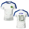 T-shirts de sport pour hommes capitaine Tsubasa maillot d&rsquo;anime Cosplay hauts personnalisés hommes et femmes en vrac vêtements de sport à séchage rapide T-shirts pour enfants
