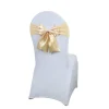 Ceintures en Satin pour chaises de mariage, nœuds, ceintures en Spandex, adaptées à toutes les décorations, fête d&rsquo;anniversaire d&rsquo;hôtel, mode luxe, 10/50/100 pièces