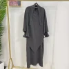 abaya avec tiens imar pour femmes musulmanes, ensemble 2 pièces, jilbab, ramadan eid jilbeb, robe longue hijab, vêtements de prière, tenue islamique de turquie et de dubaï