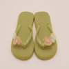 tongs à fleurs douces, pantoufles antidérapantes à semelles plates, chaussures d'extérieur, vêtements de plage, sandales de plage