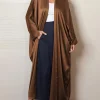 kimono abayas femmes modeste musulman marocain dubaï mode décontracté ouvert abaya soie satin corban manches fendues cardigan eid al adha