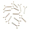 12 pièces/lot mode alliage u écharpe clips galvanoplastie châle écharpe clips multicolore hijab clips sûr broche broches boule ronde femmes