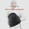 chapeaux de sport skullcaps hiver chapeaux de course plus chaud couleur unie casquette de sport course hiver séchage rapide coupe vent sport bonnet course