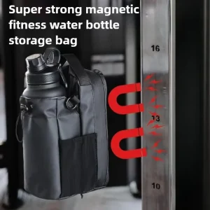 Sac de bouteille d&rsquo;eau magnétique, aimants puissants, Portable, grande capacité, accès rapide pour salle de sport, Fitness, randonnée, amateurs de Fitness