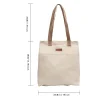 sac fourre tout en toile solide pour femme, sac à main décontracté pour femme, sac à main initié, grande capacité, coton réutilisable, sac de plage, designer, document