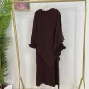 abaya avec tiens imar pour femmes musulmanes, ensemble 2 pièces, jilbab, ramadan eid jilbeb, robe longue hijab, vêtements de prière, tenue islamique de turquie et de dubaï