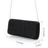 pochette à bandoulière brillante Élégante pour femme, sac à main tote chic pour cocktail et mariage, à la mode