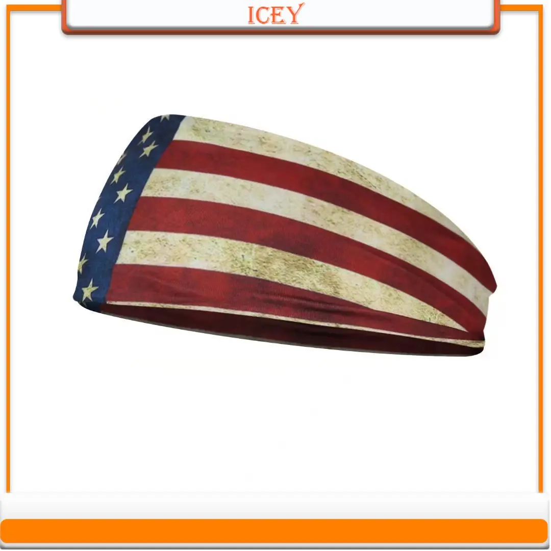 hijab dames cyclisme nouvelle impression été fitness sport extensible multifonctionnel bandeau