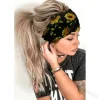 hijab yoga bandeau imprimé bandeau élastique évacuant la sueur cheveux sport bandeau