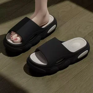 Sandales à semelles épaisses adaptées aux hommes à porter à l&rsquo;extérieur, pantoufles de maison pour augmenter la hauteur, sportives et tendance pour hommes