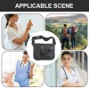 sac banane pour infirmière en tissu oxford, multi compartiments, grande capacité, sac de taille pour infirmière, poches pour équipement professionnel, pochette d'organisation pour soins infirmiers