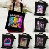 Hip Hop Anime dessin animé femmes sac à main noir toile étudiant sac à bandoulière cadeau garçon fille adolescent sac à provisions hommes fourre-tout sacs