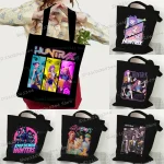 Hip Hop Anime dessin animé femmes sac à main noir toile étudiant sac à bandoulière cadeau garçon fille adolescent sac à provisions hommes fourre-tout sacs