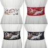 ceinture large brodée pour femme, ceinture boho, bande de taille en tissu, environnement pour robe