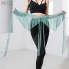 ceinture de danse du ventre pour femmes, écharpe triangulaire à pampilles, accessoires de compétition pour enfants et adultes, ceintures d'entraînement pour filles, chaîne de taille